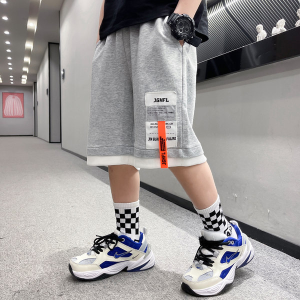 Шорты для мальчиков, тонкие штаны для отдыха, в западном стиле, коллекция 2022, оверсайз, подходит для подростков