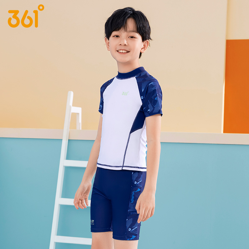 361度新款儿童泳衣高弹透气泳衣男童舒适速干儿童泳衣男童泳衣