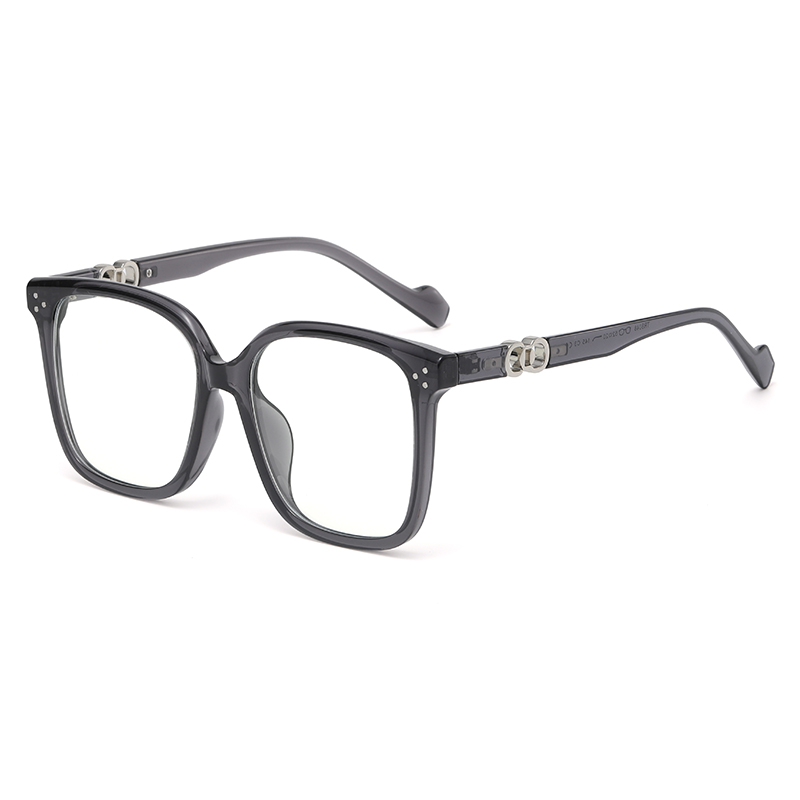 Transparent gray frame (anti-blue light, flat light)