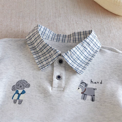 Детская рубашка, осенний детский мультяшный комплект для мальчиков