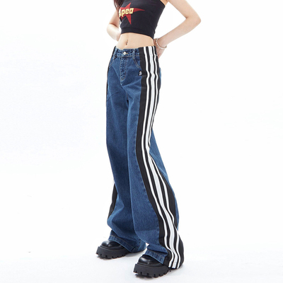 taobao agent Demi-season retro loose straight jeans, American style