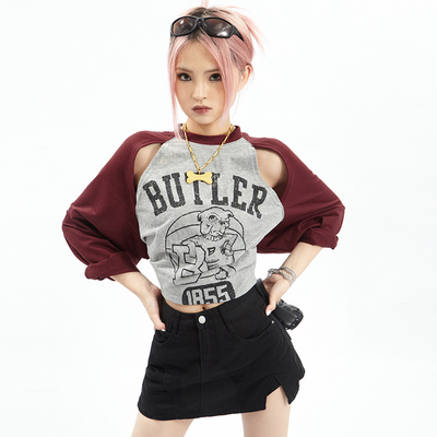 taobao agent Summer retro T-shirt, long sleeve