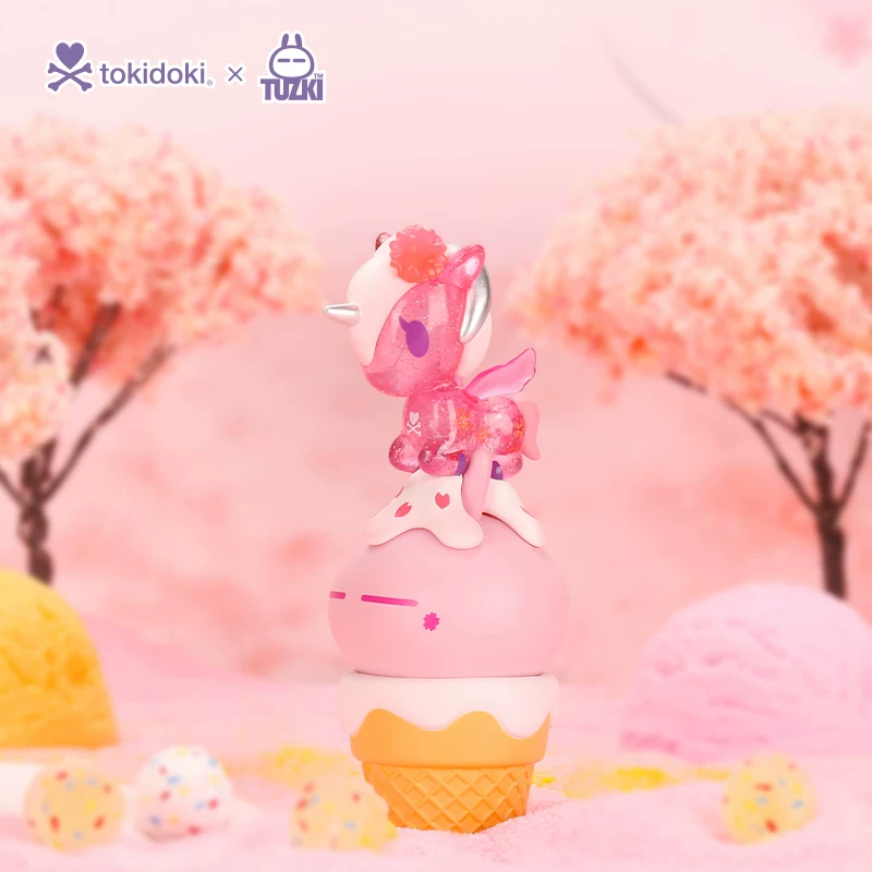 Единорог-кролик лыжный слепой слепой слепой подтверждение мороженого Tokidoki X Tuzki Tao Qiduqi