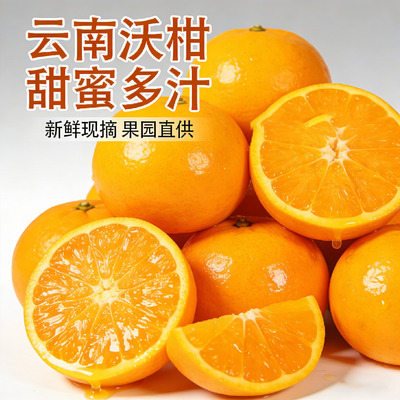 云南高山现摘沃柑皮薄脆嫩爆汁