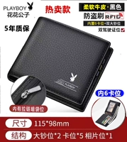 Zipper Black [Кожа 6 карт положения+молния внутри]