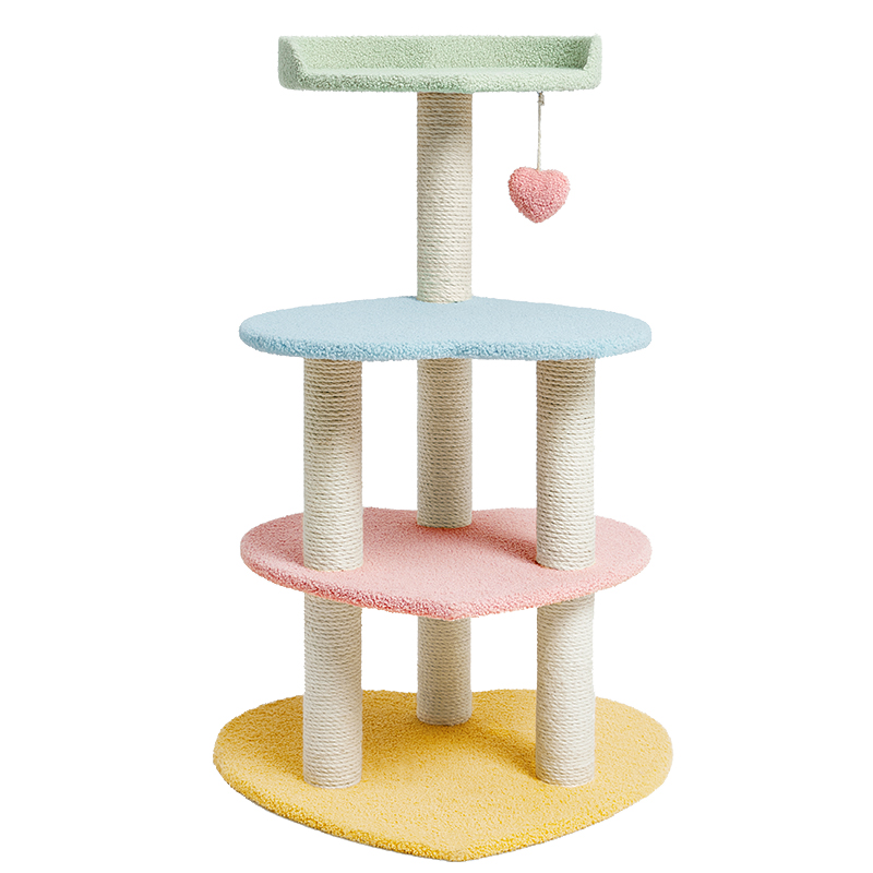 [usd 83.19] Unclamped Palette Heart Cat Climbing Rack Cat Scratching 