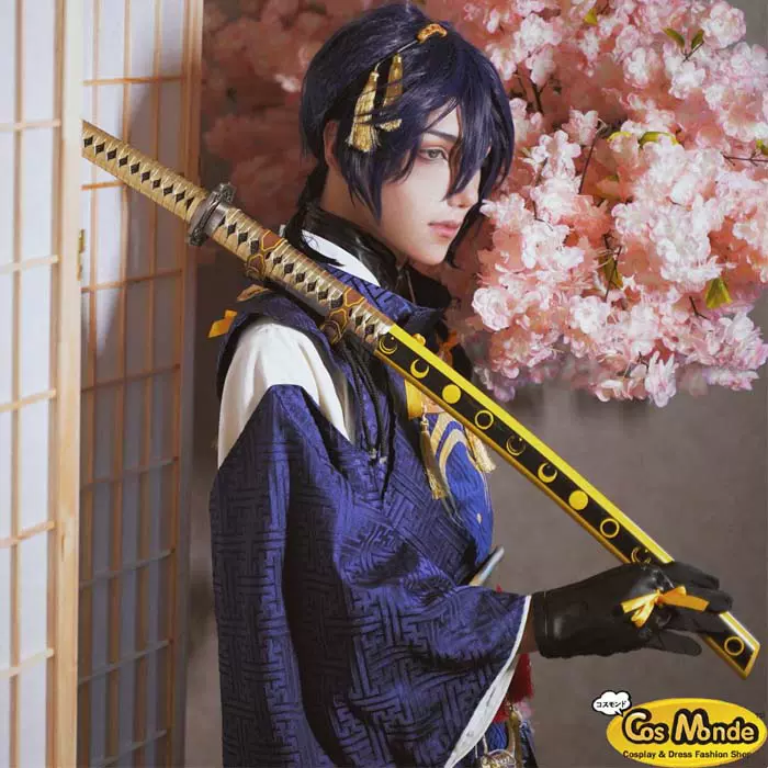刀剑乱舞舞台剧悲传三日月宗近cos服男套装白爷cosplay