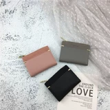 Ретро бумажник, короткая тонкая сумка через плечо, складной кошелек с молнией, универсальный картхолдер, в корейском стиле