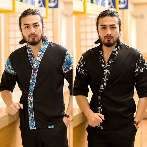 Японский стиль кулинарная служба Sushi Shop Office Office Worker Одежда японская кулинарная магазин шеф -повар настройка костюмов кимоно