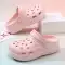 Giày Croc nữ mùa hè mặc ngoài 2024 đế dày thời trang phân của y tá y tá dép đi trong nhà chống trơn trượt dép đi biển 
