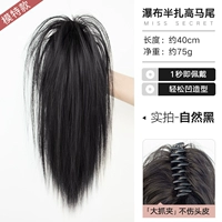 Прямые волосы плюс количество [натуральный черный] водопад полуавчарка высокого хвоста