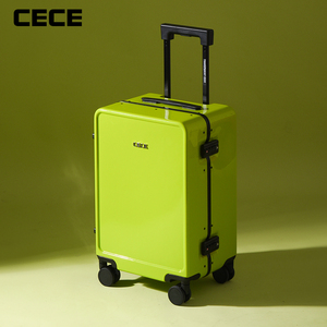 CECE2024新款铝框行李箱20寸便携登机箱女学生拉杆箱男旅行密码箱