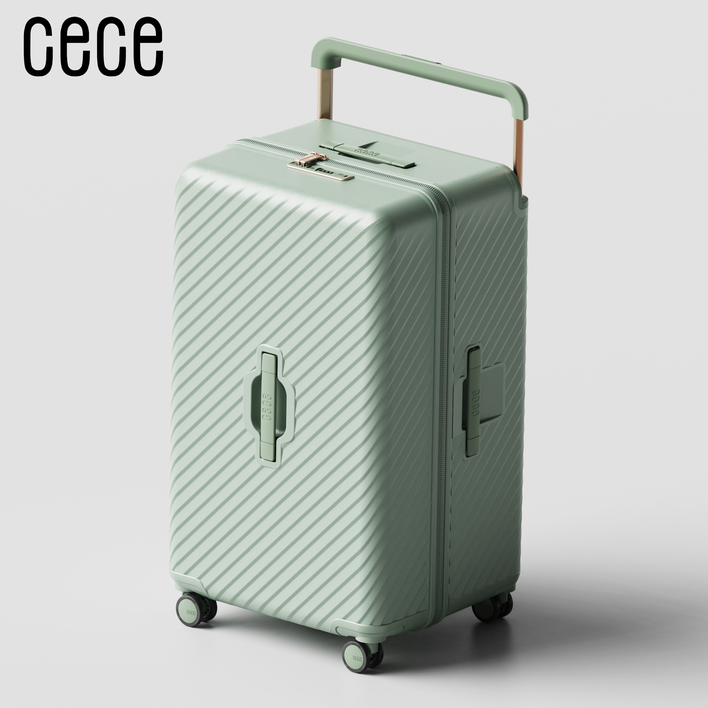 CECE万向轮pc行李箱大容量宽拉杆箱