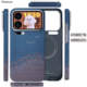 Pinkson Ink Weave Blue Teal Carbon Fiber Limited Hard Phone Case for Xiaomi 17