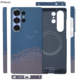 Pinkson Van Gogh Starry Night Pixelated Woven Carbon Fiber Phone Case for Galaxy S25, S25+, and S25 Ultra