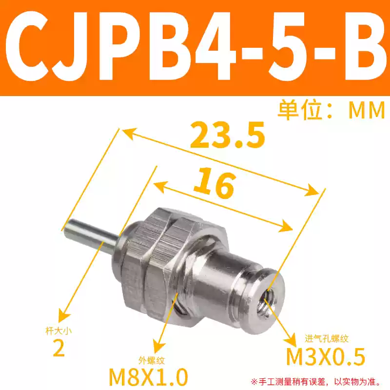 kềm bấm cáp mạng Xi lanh tác động đơn thu nhỏ ren ngoài có lò xo MPE/CJPB/4/6/10/15-5/10/15/20 thay vì SMC keo bắn súng