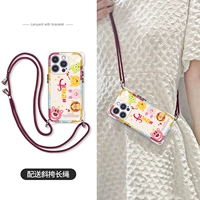 [Медведи Виви сидят рядами] Четыре отверстия для шнурков по углам ★ В комплект входит длинный ремень через плечо.