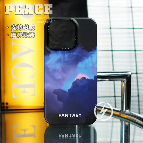 Sunset Diamond Luxury Magsafe Niche Painted Art Illustration Two Tone Plus/Pro/Max – 16, 15, 14, 13, 12 Phone Case
