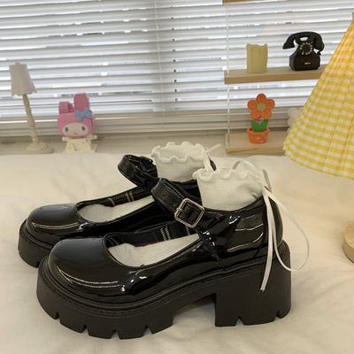 taobao agent Summer Japanese high footwear platform English style, 2022 collection, British style