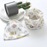 Тонкая детская шапка, шарф, хлопковый осенний ветрозащитный комплект, детская шапочка для новорожденных