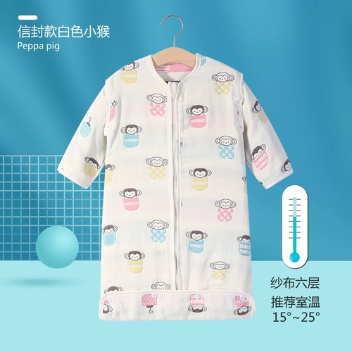 Марлевый летний тонкий хлопковый универсальный спальный мешок для новорожденных на четыре сезона