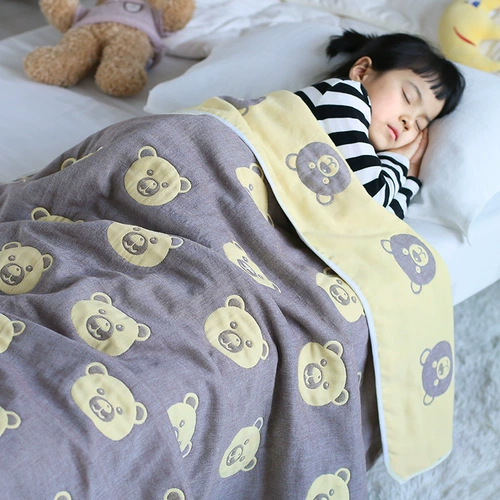 Летнее детское хлопковое марлевое прохладное одеяло для детского сада для новорожденных