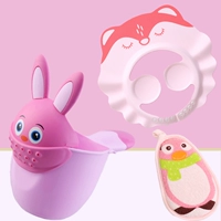 Светло -розовый кролик+ванна+шляпа Fox Yak