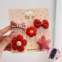 Красный комплект, щипцы, 5 шт