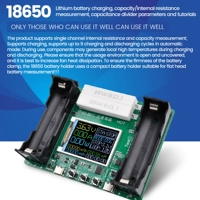 Type-C Port 18650 емкость батареи Внутреннее детектор сопротивления автоматической зарядки [по умолчанию английский]]