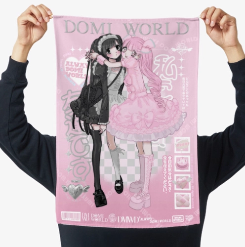 Корейский официальный официальный подлинный Domi World Vertical Clate Poster Vishing Clate Clate Acvill Account Gurgling Card Sticker ins Chase