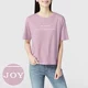 [清] Lativ Chengyi Womens Slub Cotton Lose Text T-shirt T-shirt Cotton Pure Cotton Tay ngắn Nửa tay Summer Top Women - Áo phông