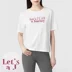 [清] Lativ Chengyi Womens Slub Cotton Lose Text T-shirt T-shirt Cotton Pure Cotton Tay ngắn Nửa tay Summer Top Women - Áo phông