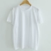 Hàn Quốc thu mua phụ nữ mùa hè áo cánh phụ nữ phong cách cotton lỏng lẻo hoa văn rỗng ngắn tay áo phông phụ nữ mới - Áo phông Áo phông