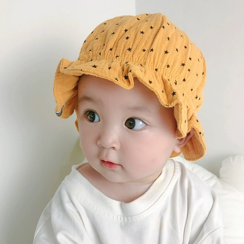 Детская осенняя хлопковая шапка, милая детская шапочка для принцессы для новорожденных, 3-67 мес.