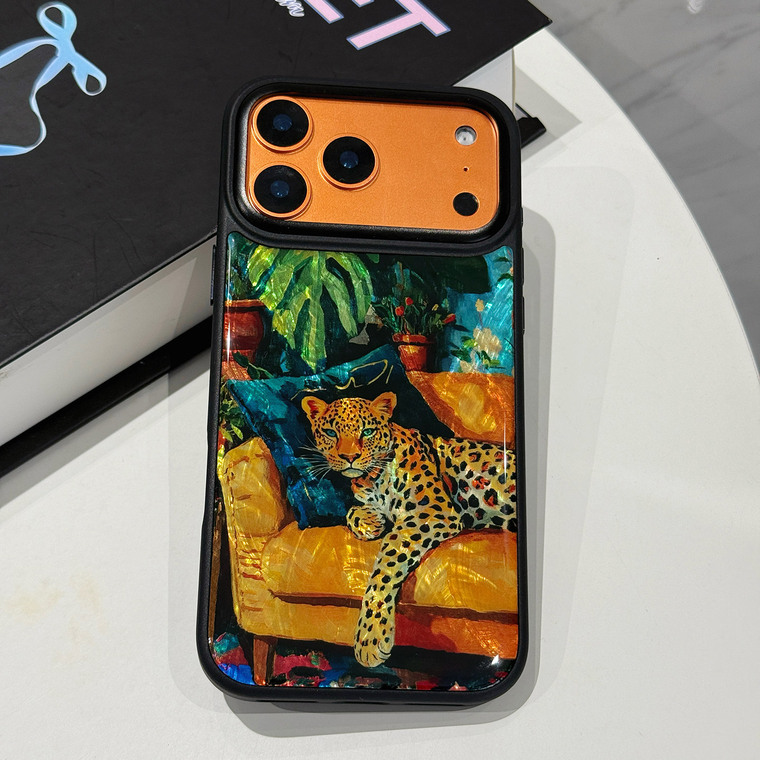 Leopard Art Cartoon iPhone Case