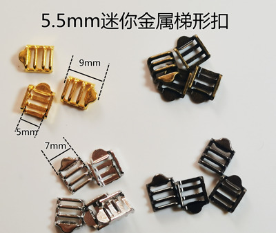 taobao agent 5.5mm mini metal trapezoid buckle BJD bag accessories flocking buckle buckle hardware four -speed buckle DIY auxiliary materials