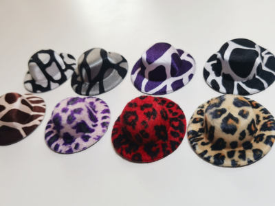 taobao agent Leopard Toy Hat Mini Hat Mini Hat Small Hat Head Jewelry Hat 5.8cm