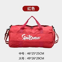 Красные туфли с разделителями, из полиэстера