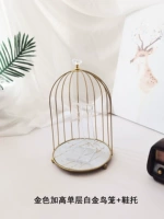 Gold Up High -Single -Layer Platinum Bird Bird Cage+поддержка обуви