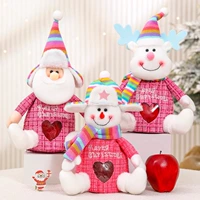 [Набор из 3 шт.] Маленькая трехмерная сумка-яблоко Xiangfeng на ножках — старик + снеговик + лось