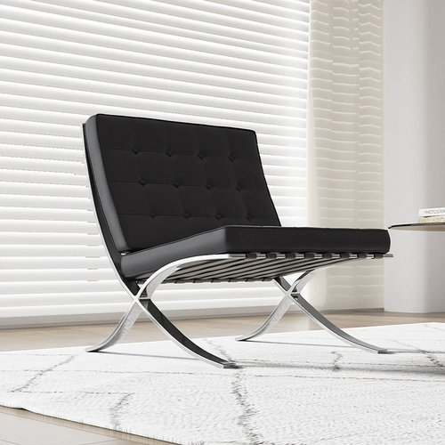 Дизайнерский диван Jundexi, кресло BarcelonaChair, кожаное кресло Barcelona, ​​кресло для гостиной, отдыха, одиночное кресло