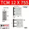 bộ nguồn thủy lực mini 220v Xi lanh ba trục khí nén TCM TCL12X16X20X25X30X32X40X50X63X75X100X125S bơm thủy lực 12v