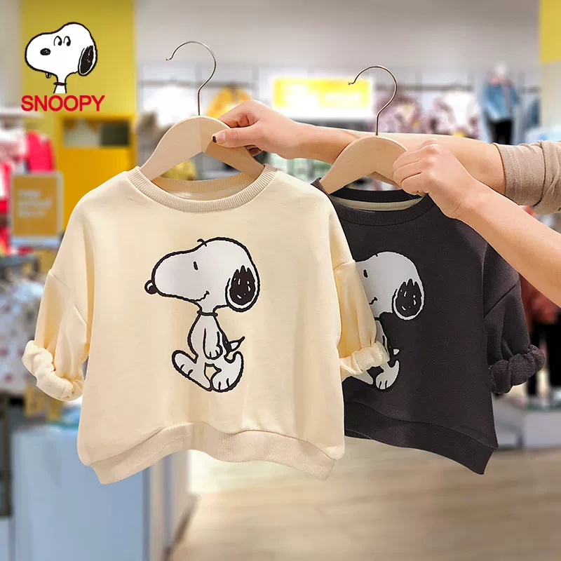Nuby, snoopy, children's autumn sweatshirt for men and women, 2023, Korean style