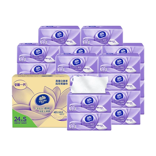 Vida Pucking Paper Cotton Clout Трехмерная красивая бумага для салфетки на лице 3 -layer 90 насоса Домашняя Домашняя бумажная бумага для туалетной бумаги [By]