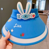 Детский милый мультяшный кролик, летняя ультрафиолетовая детская солнцезащитная шляпа на солнечной энергии, защита от ультрафиолета