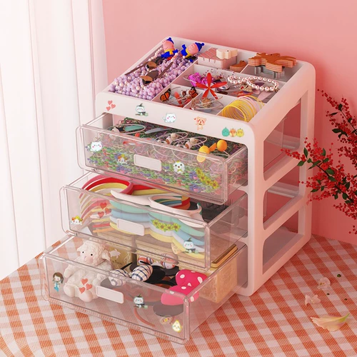 Детский аксессуар для волос, коробка для хранения, ободок, резинка для волос, вместительная и большая заколка для волос, милая коробочка для хранения