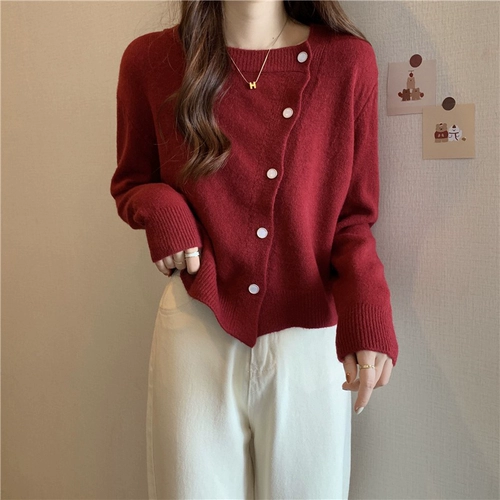 Цветной демисезонный свитер, кардиган, демисезонная сексуальная короткая куртка, в западном стиле