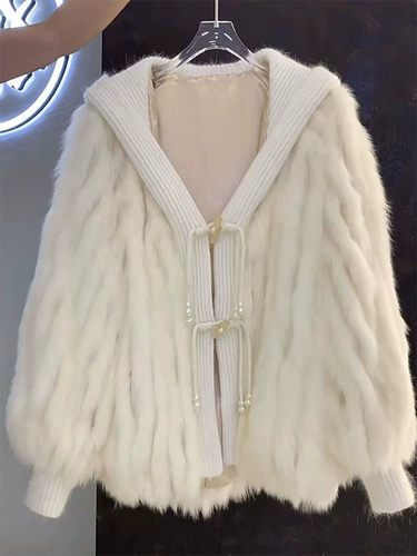 Осенняя куртка, модный трикотажный комплект с капюшоном, в стиле Шанель, свободный крой