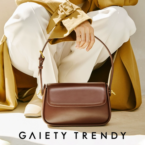 Небольшая универсальная небольшая сумка, ретро модная сумка на одно плечо, из натуральной кожи