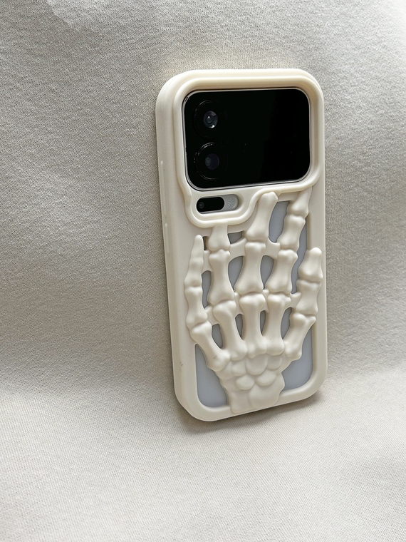 Skeletal Hand 3D Relief Minimalist Heat dissipation Phone Case